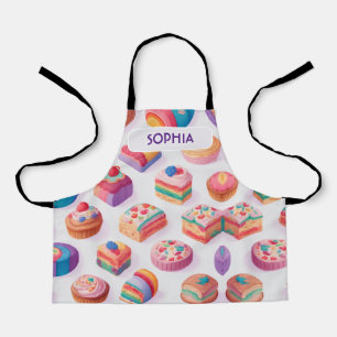 Caramel floral Personalisiertes Muster Schürze
