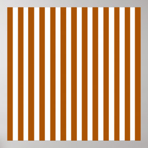Caramel Modern Stripes Poster