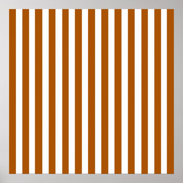 Caramel Modern Stripes Poster (Vorne)