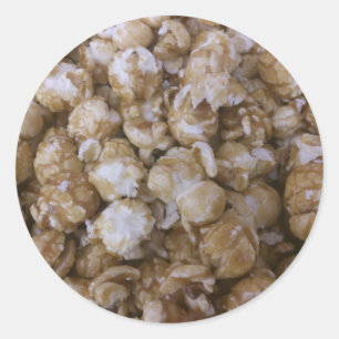 Caramel Pop Corn Runder Aufkleber