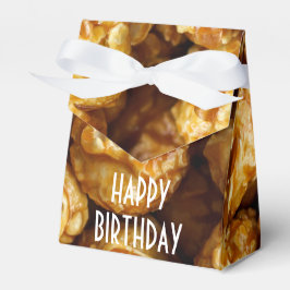 Caramel Popcorn Happy Birthday Favor Box Geschenkschachtel