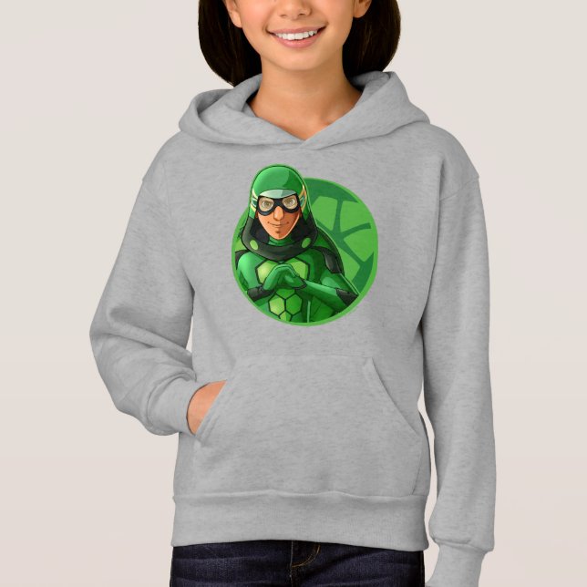 Carapace Green Abzeichen Hoodie (Vorderseite)