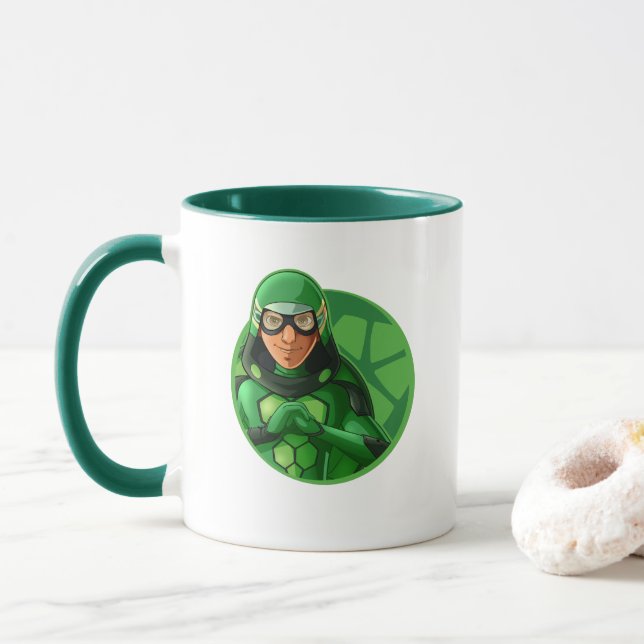 Carapace Green Abzeichen Tasse (Mit Donut)
