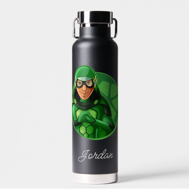 Carapace Green Abzeichen Trinkflasche (Vorne)