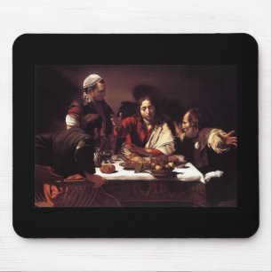 Caravaggio Abendessen bei Emmaus Mousepad