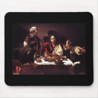 Caravaggio Abendessen bei Emmaus Mousepad