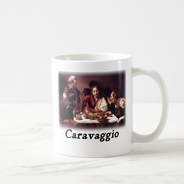 Caravaggio - Abendessen bei Emmaus Tasse (Rechts)