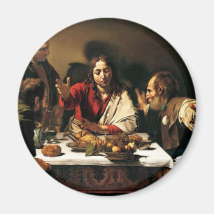 Caravaggio - Abendmahl in Emmaus - Klassisches Gem Magnet