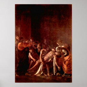 Caravaggio-Auferstehung von Lazarus Poster