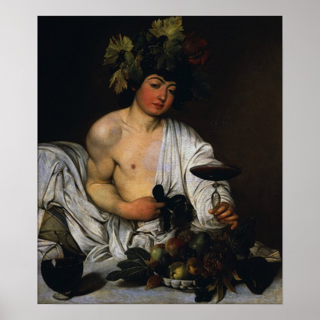 Caravaggio - Bacchus als Jugendlicher Poster (Vorne)