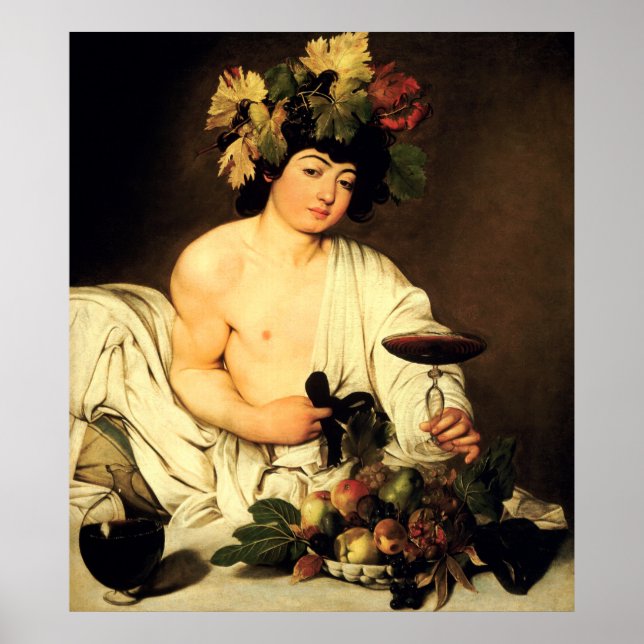 Caravaggio Bacchus Poster (Vorne)