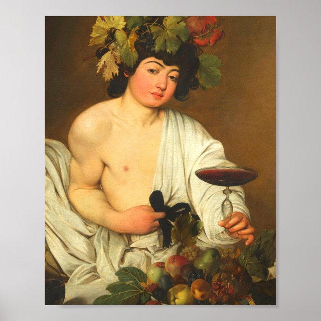 Caravaggio Bacchus Poster (Vorne)