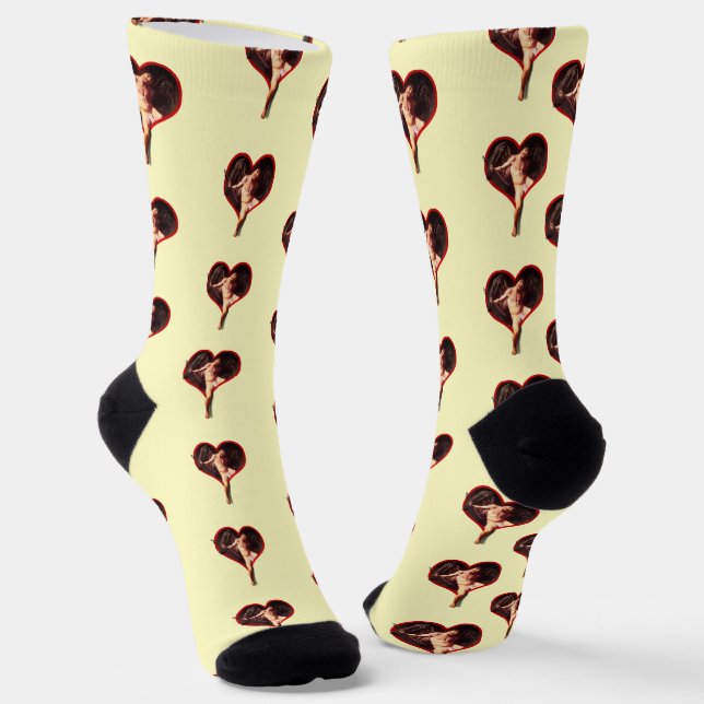 Caravaggio Cupid Valentinstag Socken (Gewinkelt)