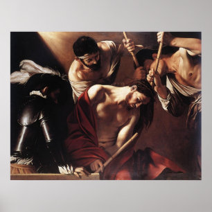Caravaggio das Krönen mit den Dornen Poster