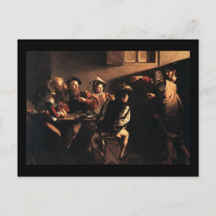 Caravaggio das Nennen von St Matthew Postkarte