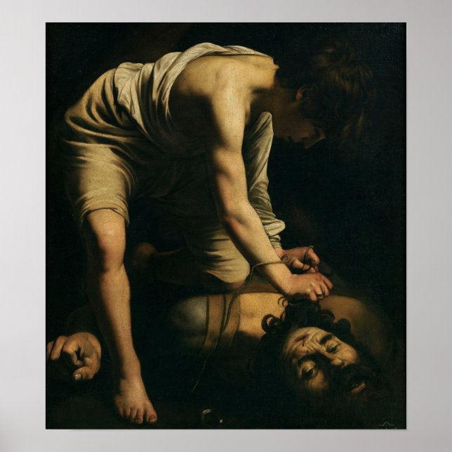 Caravaggio - David und Goliath Poster (Vorne)