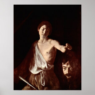 Caravaggio - Der Kopf von Medusa, Tondo Poster