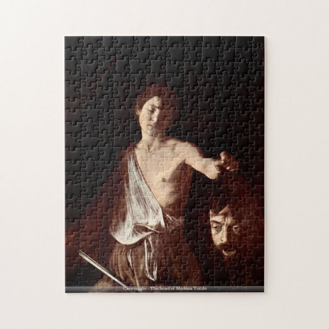 Caravaggio - der Kopf von Medusa Tondo Puzzlespiel Puzzle (Vertikal)