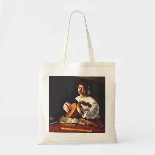 Caravaggio - Der Lute Player Tragetasche (Vorne)