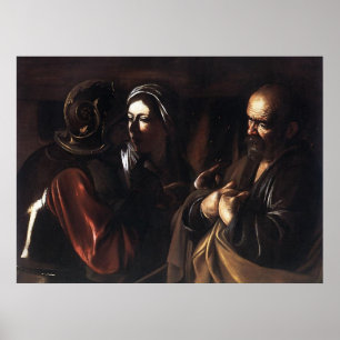 Caravaggio der Verweigerung des Heiligen Peter Poster