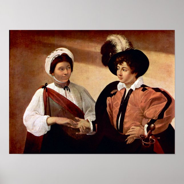 Caravaggio - Der Wahrsager Poster (Vorne)