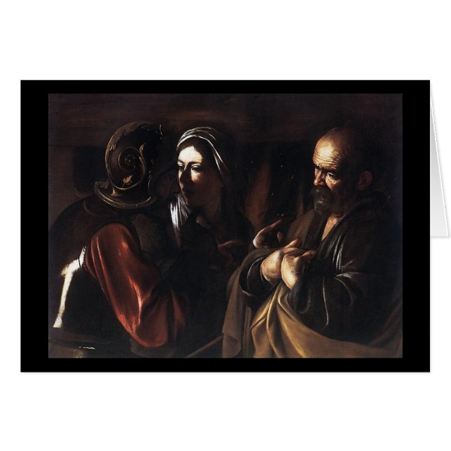 Caravaggio die Ablehnung von St Peter (Vorderseite (Horizontal))