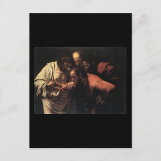 Caravaggio Die Instabilität des Heiligen Thomas Postkarte