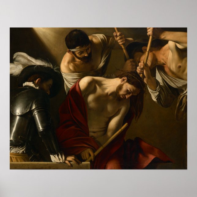 Caravaggio - Die Krönung von Thorns Poster (Vorne)