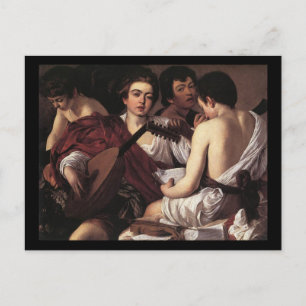 Caravaggio Die Musikanten Postkarte
