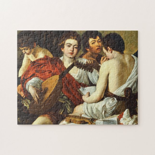 CARAVAGGIO - Die Musiker 1595 Puzzle (Horizontal)
