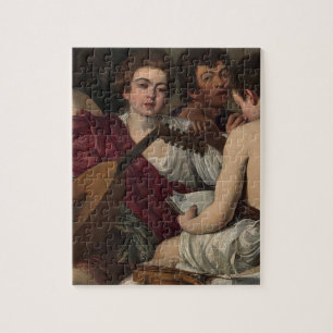 Caravaggio - die Musiker - klassische Grafik Puzzle