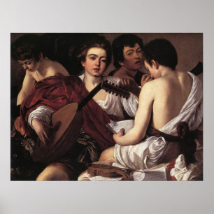 Caravaggio Die Musiker Poster