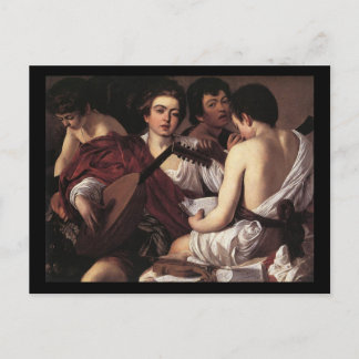 Caravaggio Die Musiker Postkarte