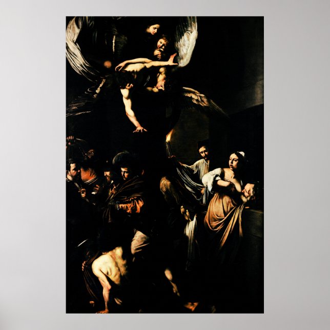 Caravaggio: Die sieben Werke der Barmherzigkeit Poster (Vorne)