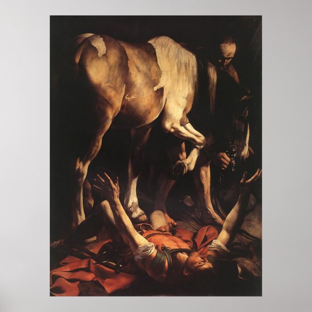 Caravaggio: Die Umrechnung nach Damaskus Poster (Vorne)