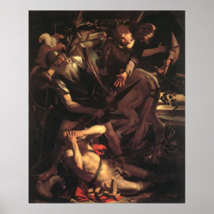 Caravaggio die Umwandlung von St. Paul Poster