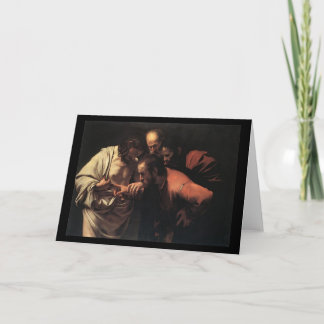 Caravaggio die Ungläubigkeit von Heiligem Thomas Karte