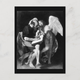 Caravaggio Hl. Matthäus und der Engel Postkarte