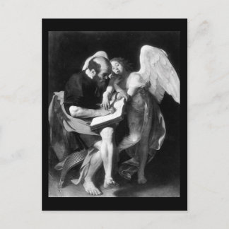 Caravaggio Hl. Matthäus und der Engel Postkarte