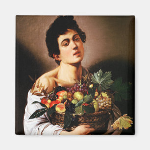 Caravaggio Junge mit einem Korb aus Fruchtmagnet Magnet