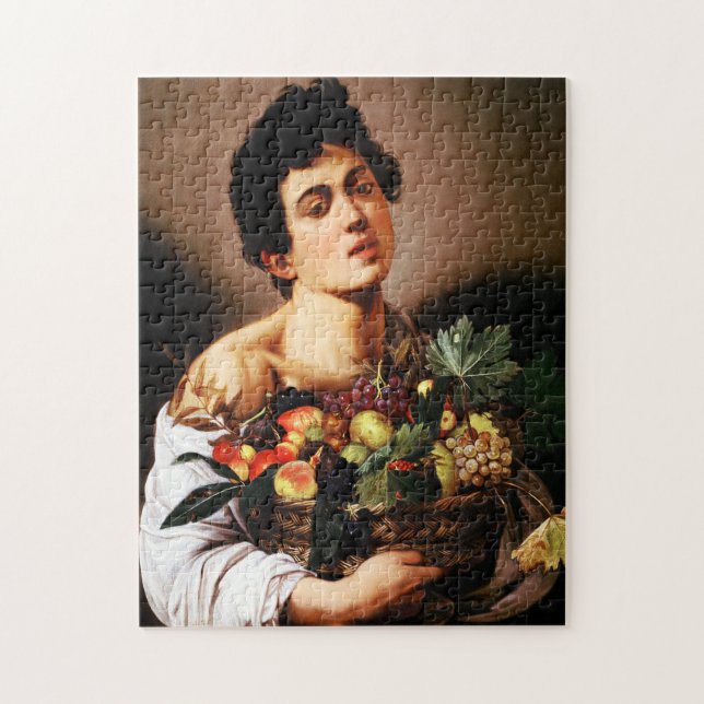 Caravaggio Junge mit einem Korb aus Fruchtpuzzle Puzzle (Vertikal)