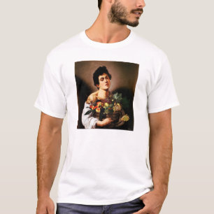 Caravaggio Junge mit einem Korb des Frucht-T - T-Shirt