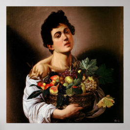 Caravaggio - Junge mit einem Obstkorb (1593) Poster