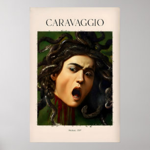 Caravaggio Kunst Drucke - Medusa 1597 1