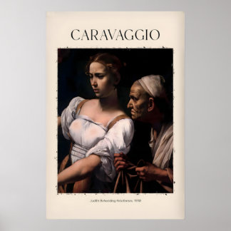 Caravaggio-Kunstprint - Judith enthauptet Holofern Poster