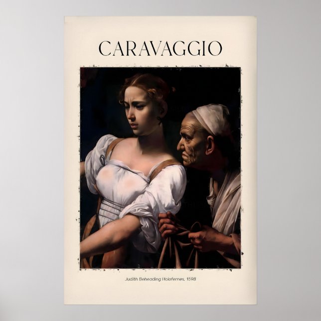 Caravaggio-Kunstprint - Judith enthauptet Holofern Poster (Vorne)