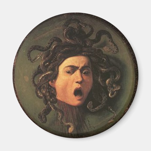 Caravaggio - Medusa - Klassisches italienisches Ku Magnet (Vorne)