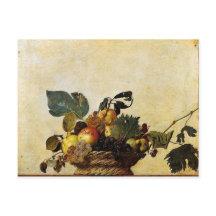 Caravaggio - Obstkorb - Klassisches Kunstwerk