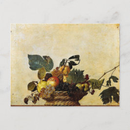 Caravaggio - Obstkorb - Klassisches Kunstwerk Postkarte