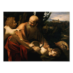 Caravaggio - Opfer von Isaac Fotodruck